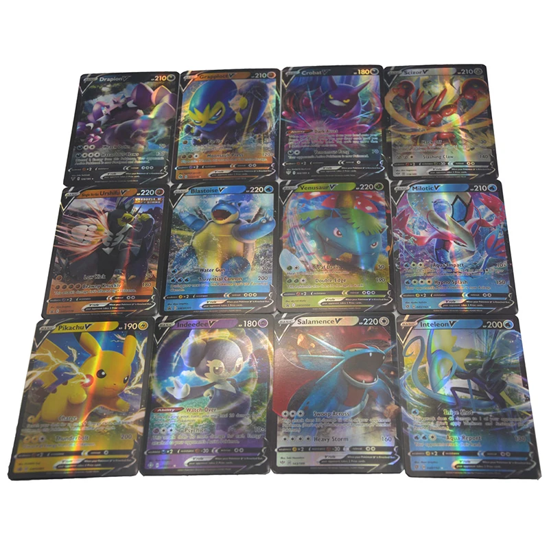 Rainbow Pokemon Cards in Spanish, Shiny Vstar, VMAX Holographic Trading, Card Game, Children\'s Toy