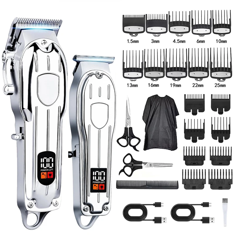 

Powerful Electric Hair Clippers Hair Trimmer Professional Hair Clipper Set Cordless Hair Trimmer for Family,Gifts for Men