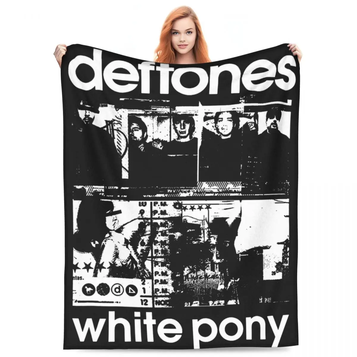 Comfort Deftones Rock Metal Band Music Blanket Accessories Bedding Decorative Blanket Throw Warm Flannel for Car