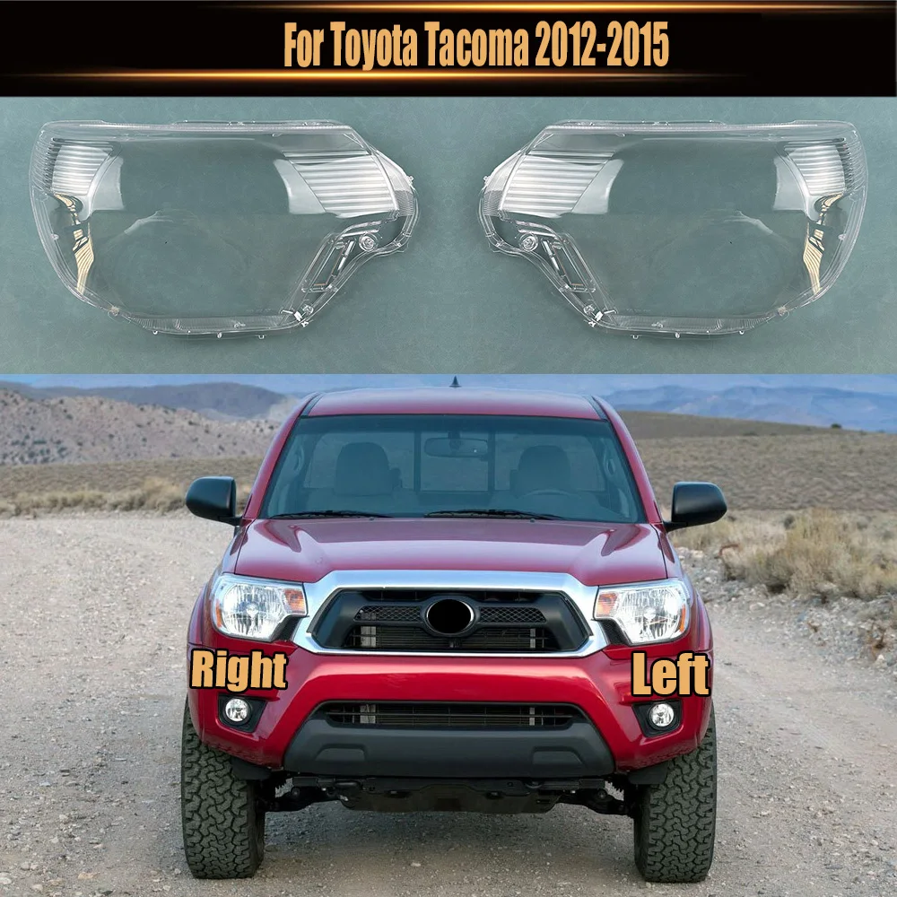 

For Toyota Tacoma 2012-2015 Front Headlamp Cover Transparent Mask Lamp Shade Headlight Shell Lens Replace The Original Lampshade