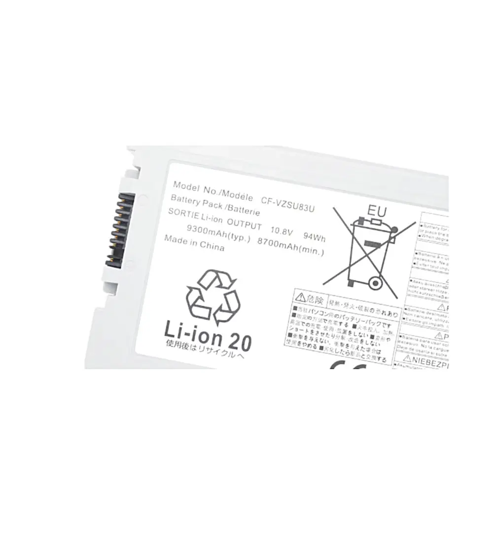10.8V 70Wh/94Wh CF-VZSU80U Laptop Battery For Panasonic Toughbook CF-C2 Toughbook Tablet PC Series CF-VZSU82U CF-VZSU83U