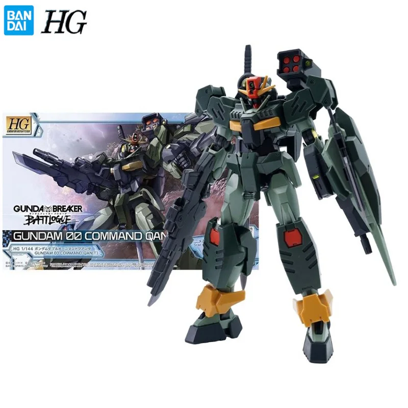 

Bandai Gundam Genuine HG 1/144 Gundam 00 Command Qan[T] Anime Action Figure Assembly Model Collectible Model Gifts for Children