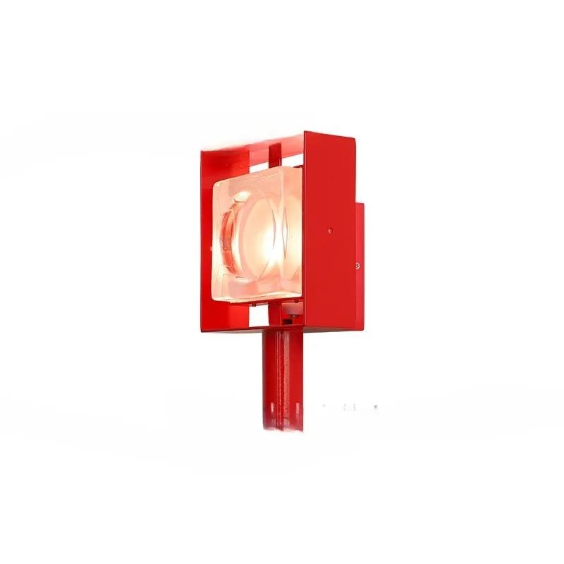 

Wall lamp, retro crystal glass wall lamp, designer industrial style nostalgic wall lamp