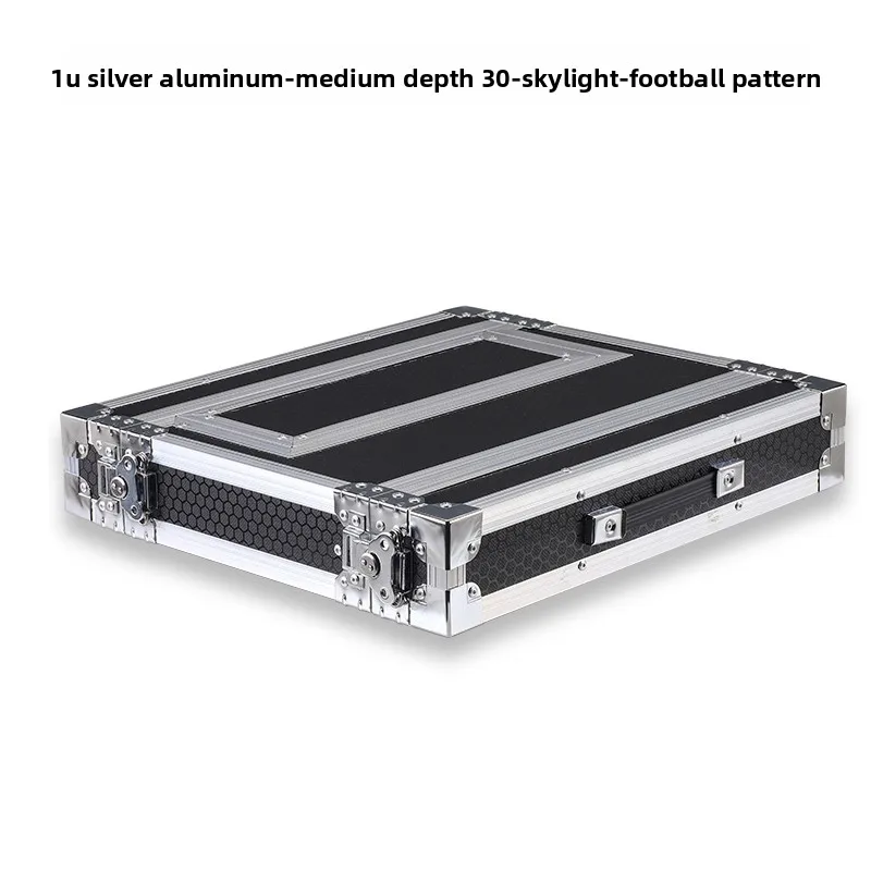 1U Aluminum Alloy Wireless Microphone Receiver Cabinet One To Two Microphone Storage Case Audio Equipment Chassis