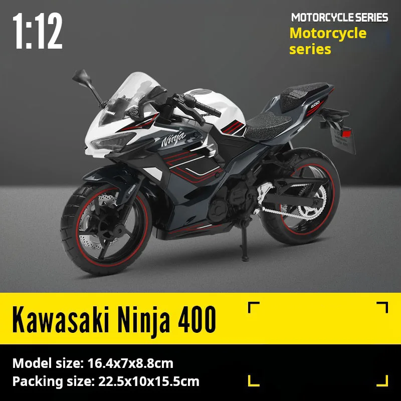 

1:12 модель мотоцикла для Kawasaki 400, противоударная модель мотоцикла из сплава, игрушечный автомобиль, декоративный кронштейн, детская игрушка