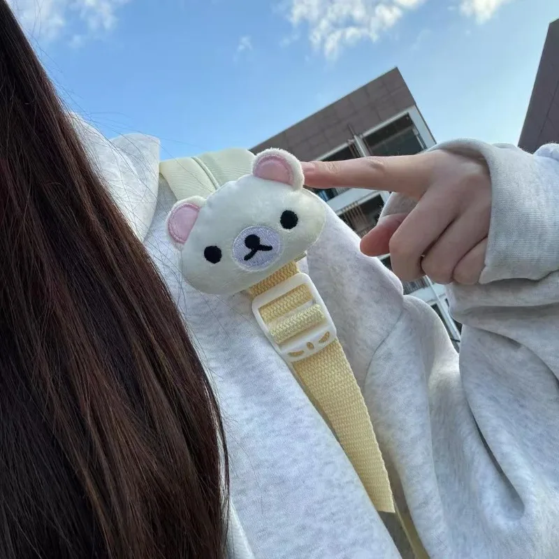 Neuer Rilakkuma-Puppenanhänger, kreatives, hochwertiges Cartoon-Q-Version-Puppenmodell, dekoratives Geschenk für männliche und weibliche Schüler und Studenten für den Schulranzen