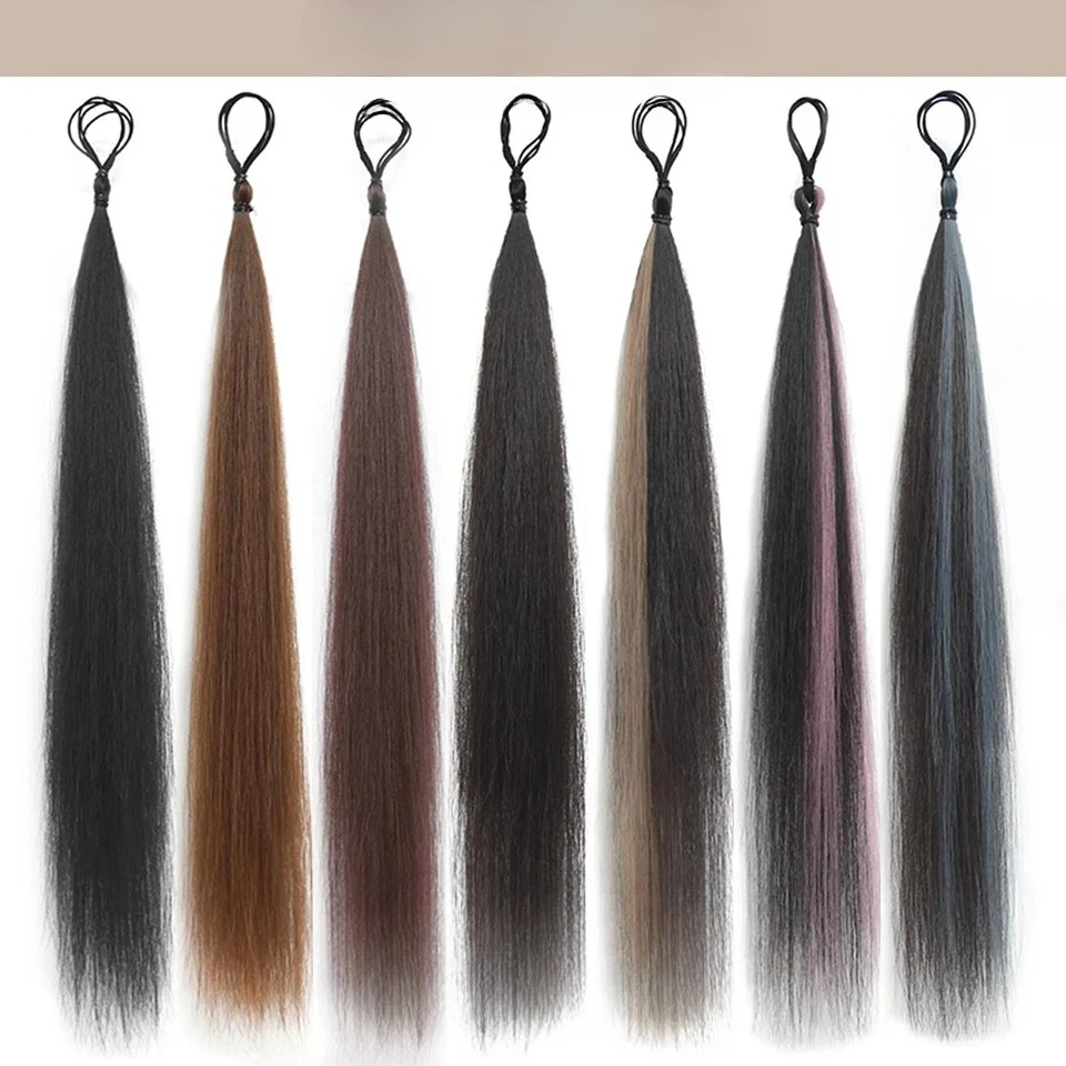 كعكة الشعر الاصطناعية مجعد مستقيم الشعر فوضوي كعكة Scrunchies أوبدو العصابات الشعر شريط مرن قطع الشعر للنساء حجم هامش 2026 #2