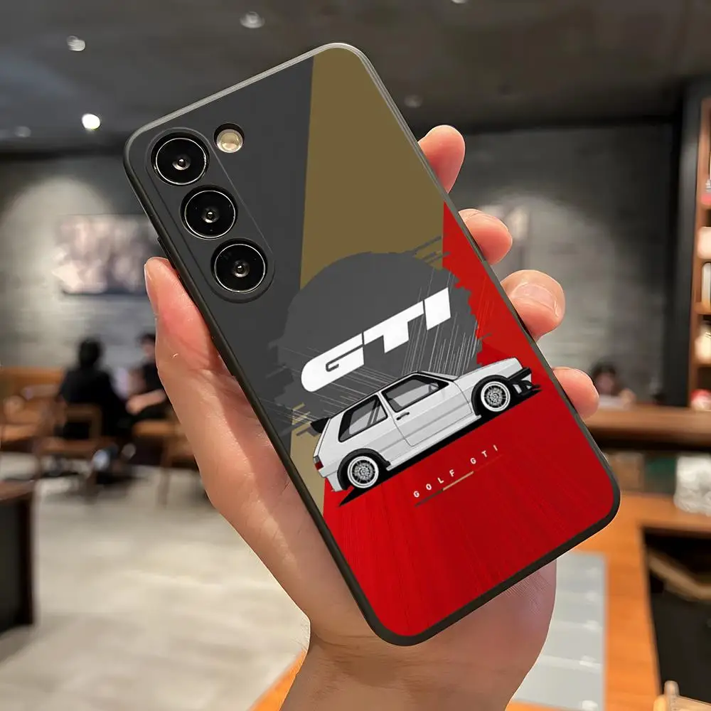Golf MK1 G-GTI-S Auto-Handyhülle für Samsung A57 A37 A17 A56 A36 A26 A16 A25 A35 A55 A34 A24 A54 Schwarze Softshell-Hülle