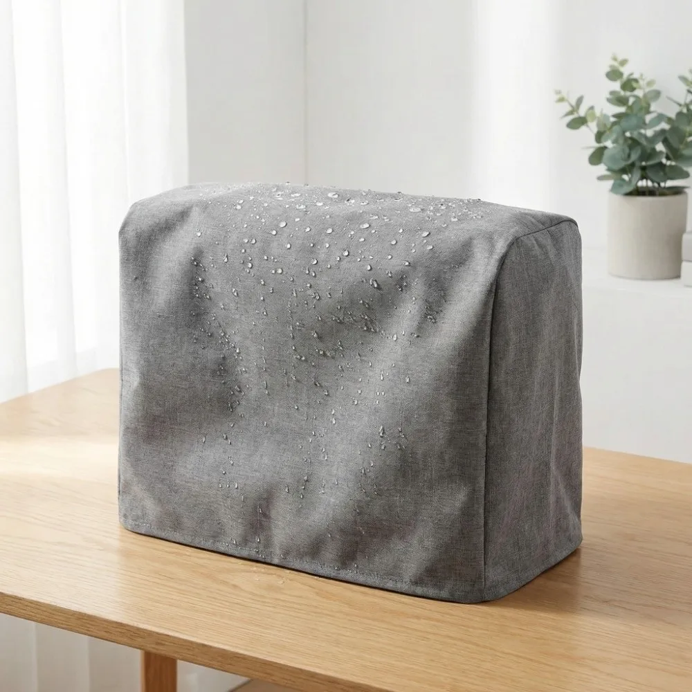 

Easy Clean Oxford Cloth Sewing Machine Cover Dustproof Gray Dust Cover Portable Durable Sewing Accessory Sewing Machine