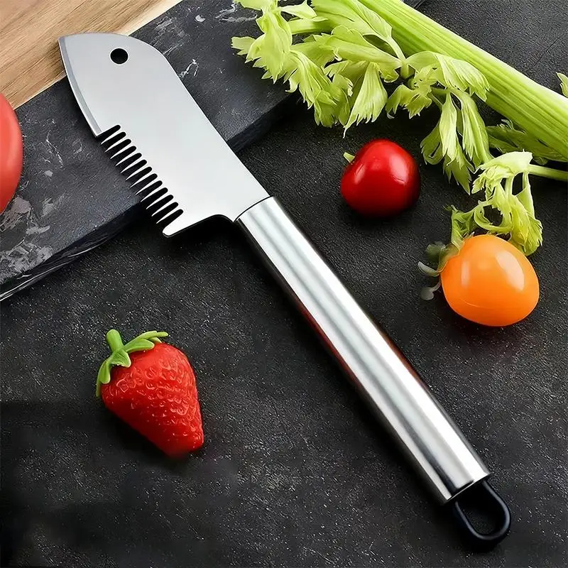 Stainless Steel Scallion Shredder Knife 2 Pack Easy to Use Vegetable Slicer for Beginner Home Cooking Lovers