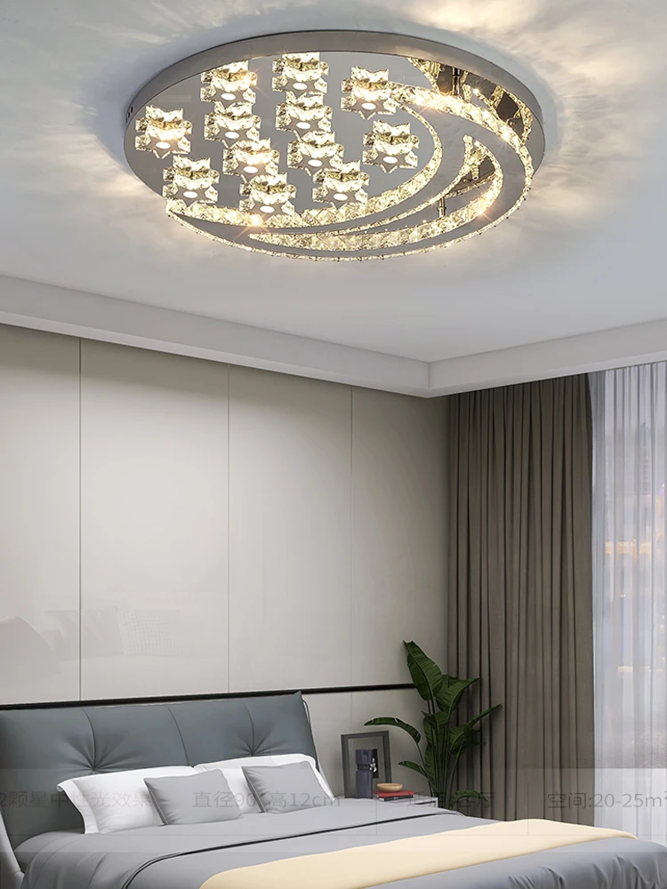 Chandeliers for Living Room Modern LED Heart Shaped Crystal Bedroom Pendant Light Dining Room Ceiling Light New Ceiling Lamp