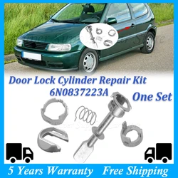 A Set Car Door Lock Cylinder Repair Kit For VW POLO 6N1 6N2 1997 1998 1999 2000 2001 2002 Front Left / Right OE# 6N0 837 223A