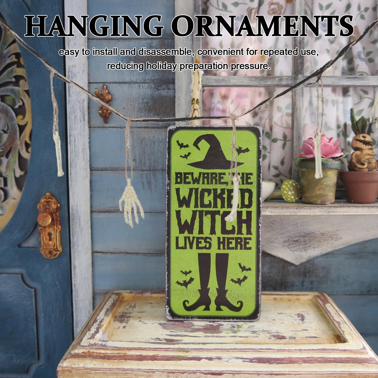 

Hanging Ornaments Lifelike Hands Halloween Decor For Porch Tree Wall Indoor Outdoor Party Decoration