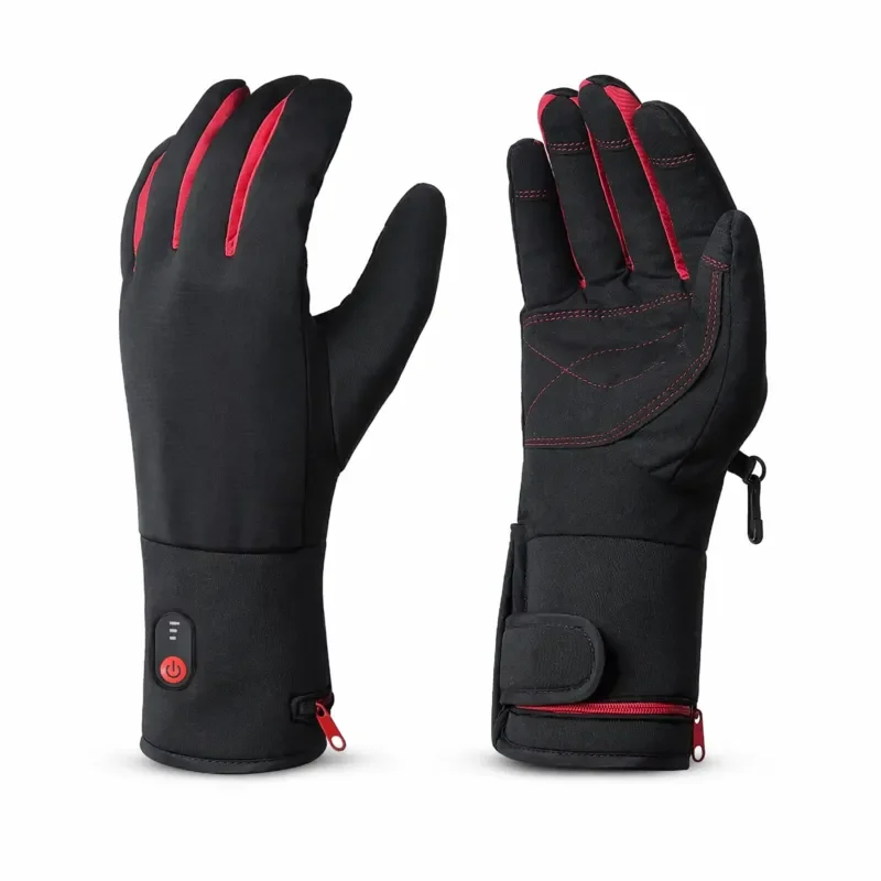 Rechargeable heating gloves, winter warm gloves, with battery-powered heating system