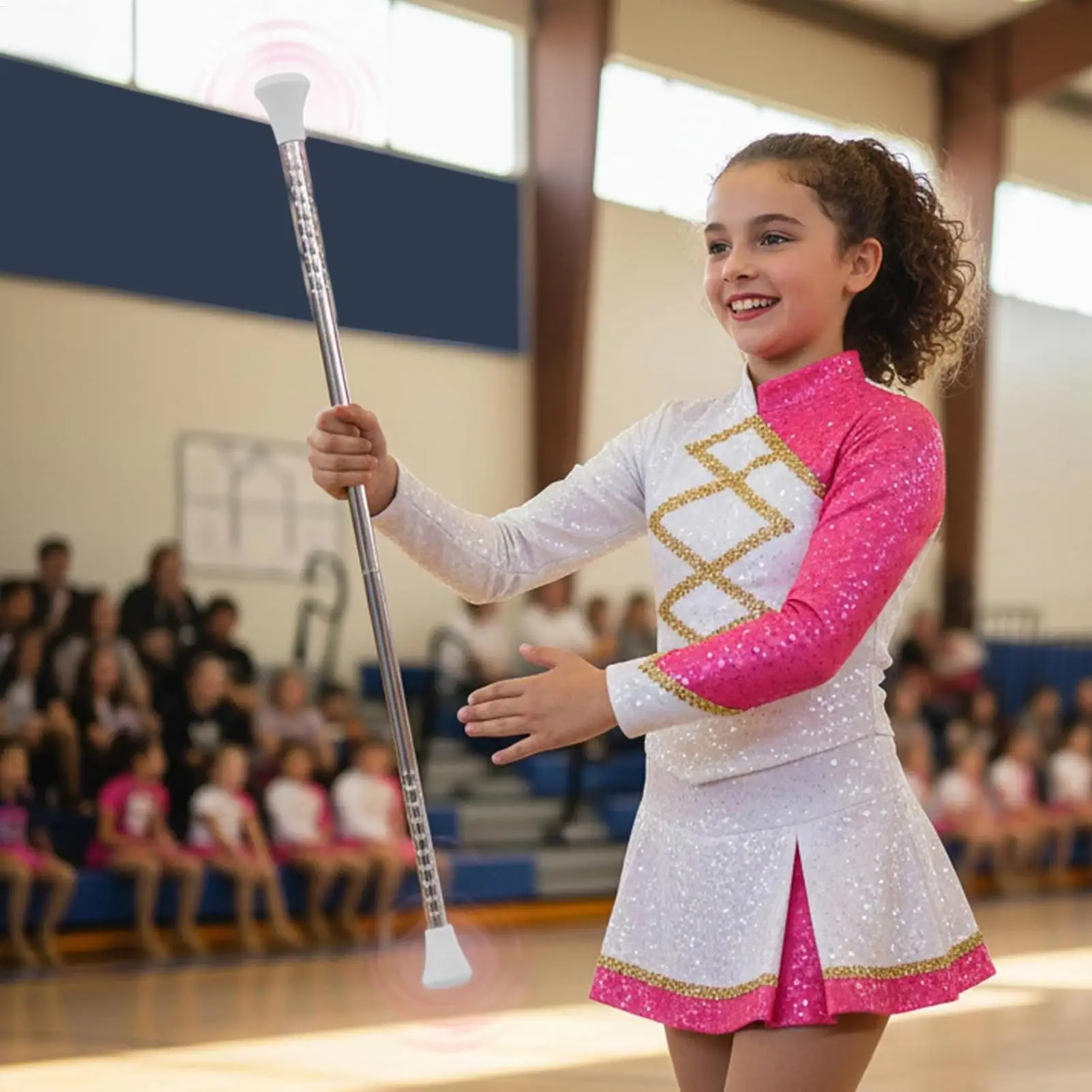 Twirling Baton Multipurpose Reusable Twirler Wand Artistic Dancing Twirling Stick for Kids Women Men Adults Stage Performance