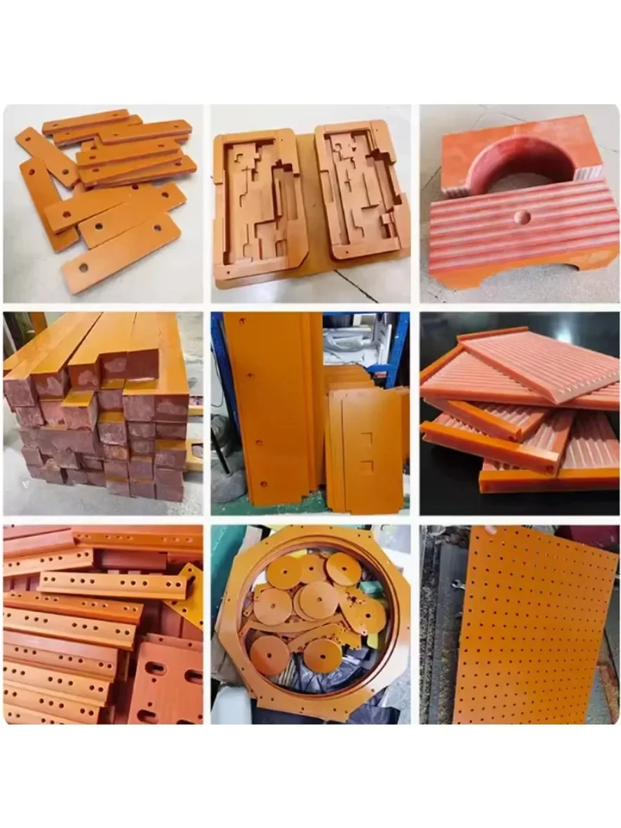 Panneau de résine phénolique en bakélite électrique rouge Orange, isolation, résistance aux hautes températures, épaisseur de plaque en bakélite 1-20mm