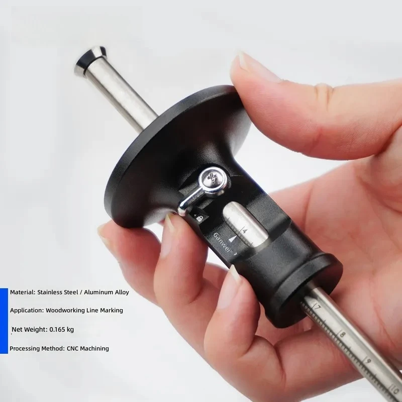 Carbide Blade Parallel Line Scribe Woodworking Tool for Mortise Production European Simplified Design Accurate Marking Gauge