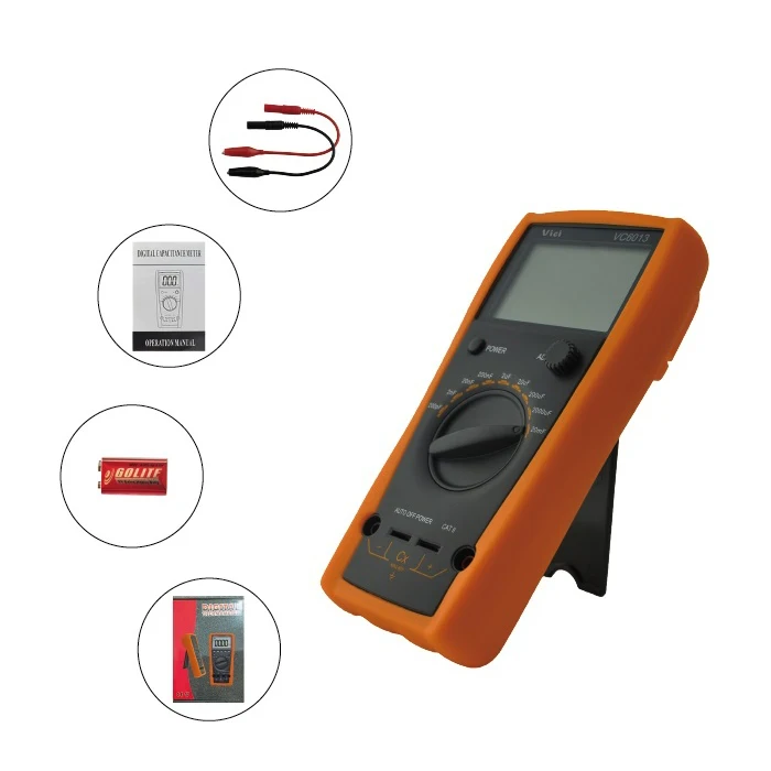 

VC6013 Digital Capacitance Meter 200pF To 20mF Capacitor Self-Discharge Tester