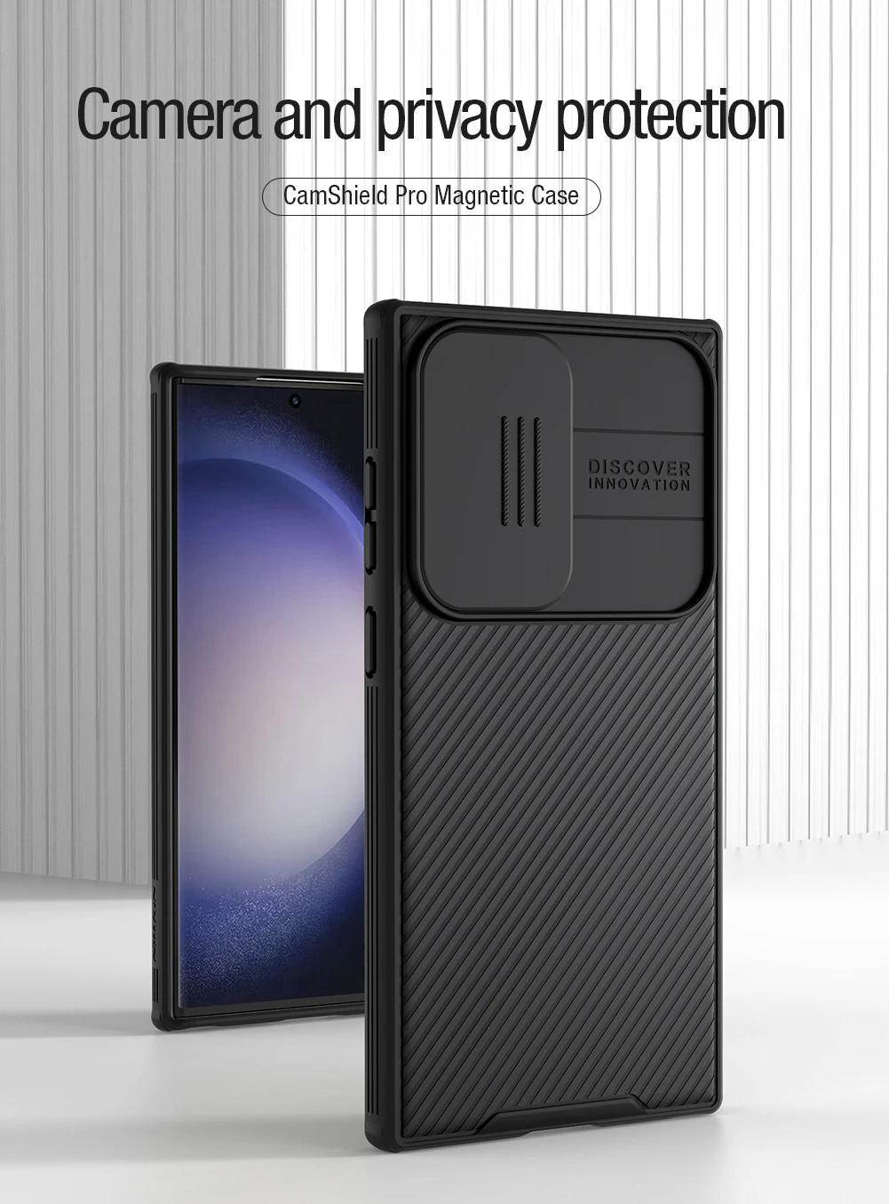 For Samsung Galaxy S24 Ultra Magsafe Case NILLKIN CamShield Pro Magnetic Case Slide Lens Protection Cover For Samsung S23 Ultra