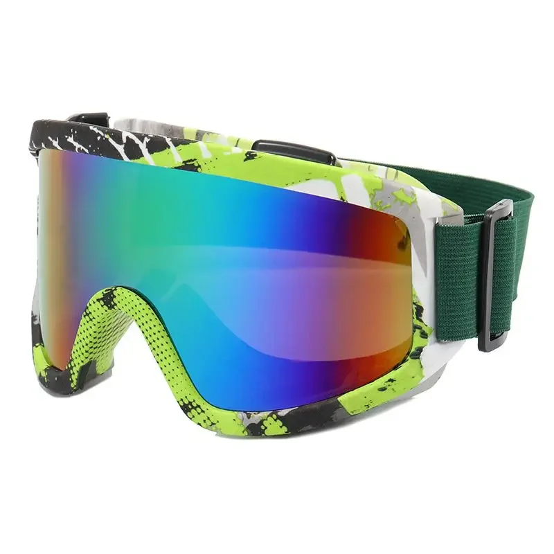 

Мужские и женские лыжные очки с цветными линзами, зимние противотуманные лыжные очки UV400, очки для сноуборда