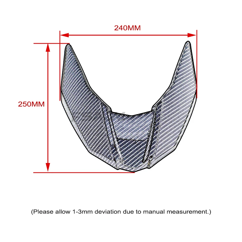 Moto Carbon look Parafango Anteriore Becco Naso Cono Estensione Ruota Copertura Carenatura Winglets Per BMW G310GS G 310 G310 GS 2017-2023