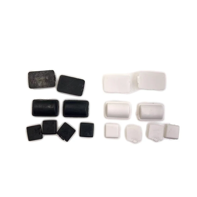 وسادة مطاطية مانعة للإنزلاق لوحدة تحكم نينتند وي ، سدادات الغبار ، غطاء قدم ملولب ، قطع غيار