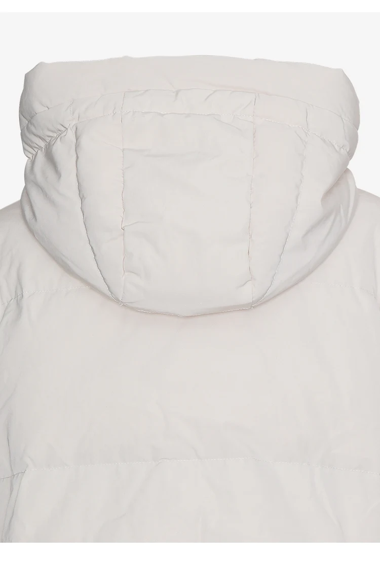 BC800 High Quality Luxury Wool Patchwork White Goose Down Jacket Winter Women's Clothing