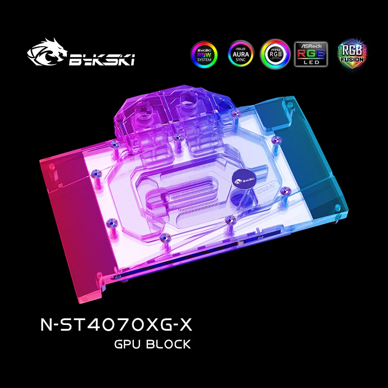 Bykski GPU Custom Water Block For ZOTAC GeForce RTX 4070 12GB X GAMING Video Card Water Cooler Custom,Computer GPU Cooling Part