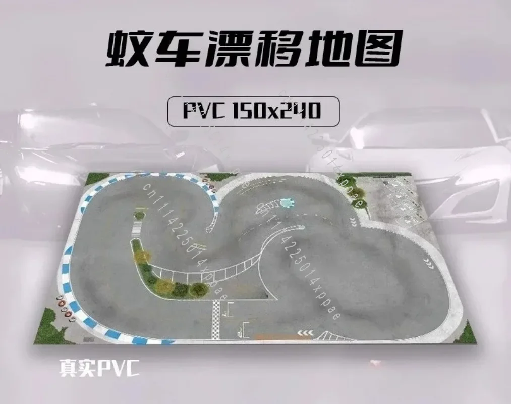 Indoor Hobby Racing Layout Accessory RC Drift Race Track Mat Fit 1/24 1/28 Mini Remote Control Car