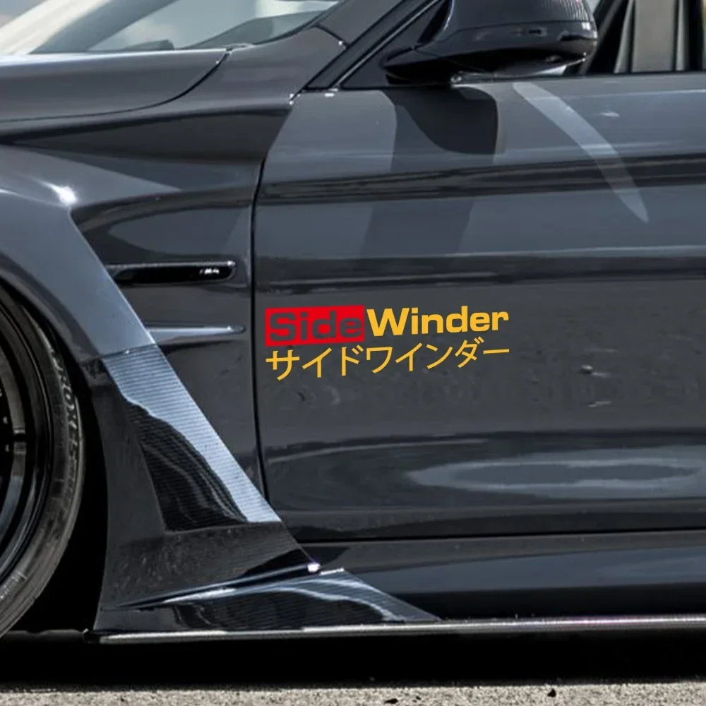 1pc Side Winder Initial D Drift Racing Team Decal Vinyl Sticker JDM AE86 Drift Racing Window Door Decoration Auto Accessories