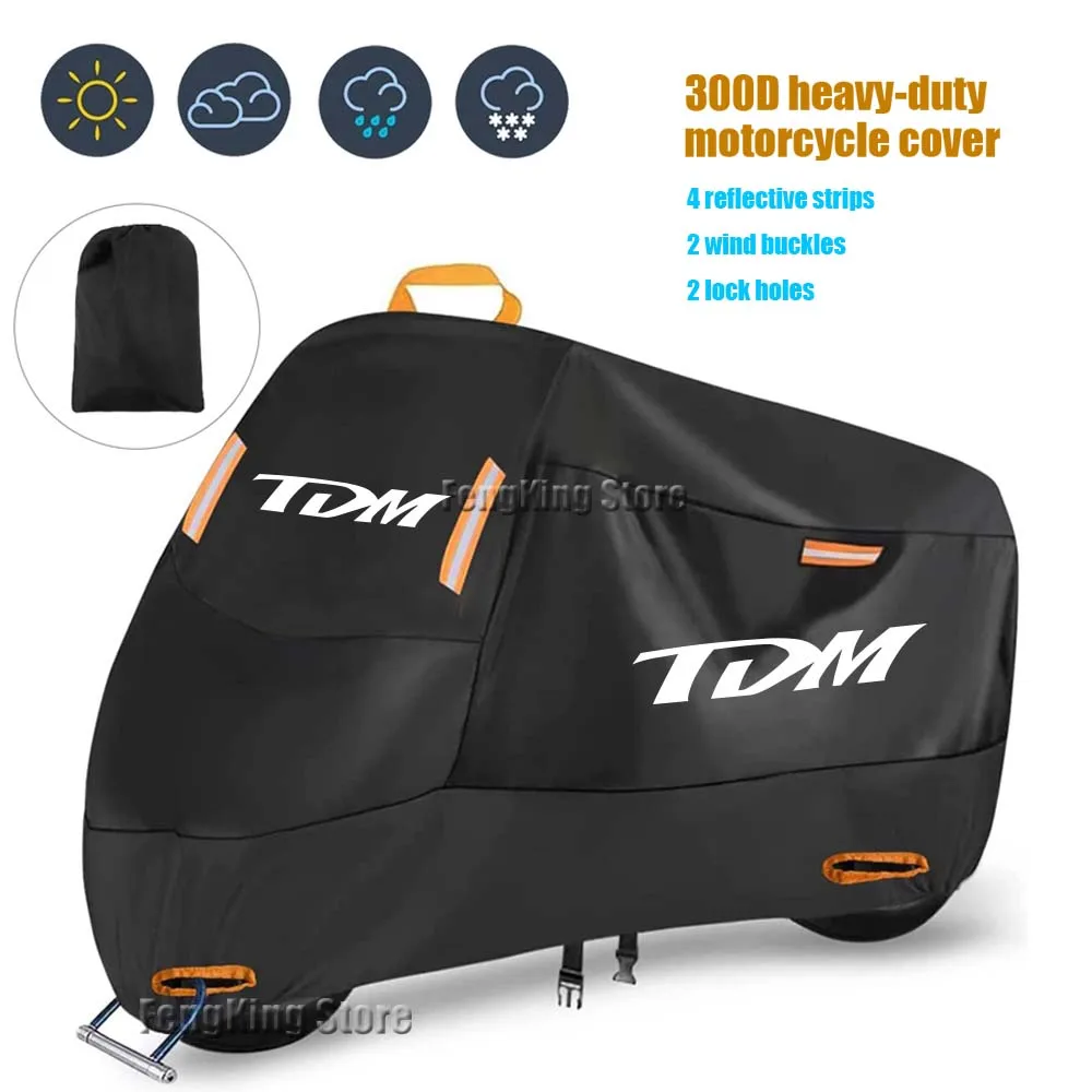 

For Yamaha TDM 850 1991-2001 TDM 900 2002-2013 Motorcycle Cover Waterproof Outdoor Scooter UV Protector Rain Cover