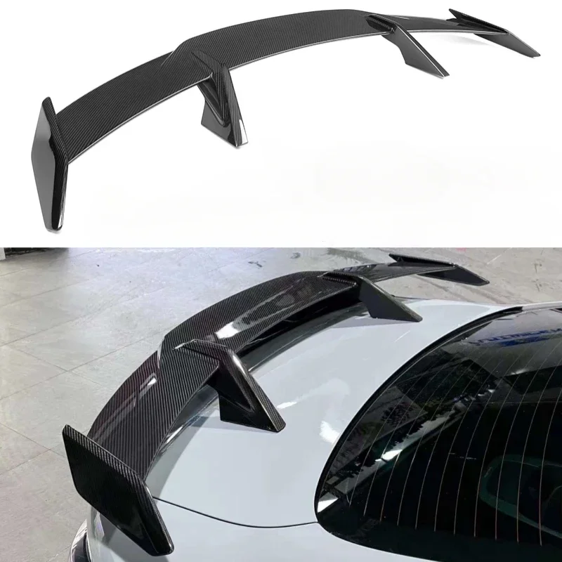 

New! Dry Carbon Fibre For BMW M3 G80 M4 G82 2021+ MP Style Tail Fins Rear Spoiler Guide Wing Rear Wing Body Kit Car Accessories