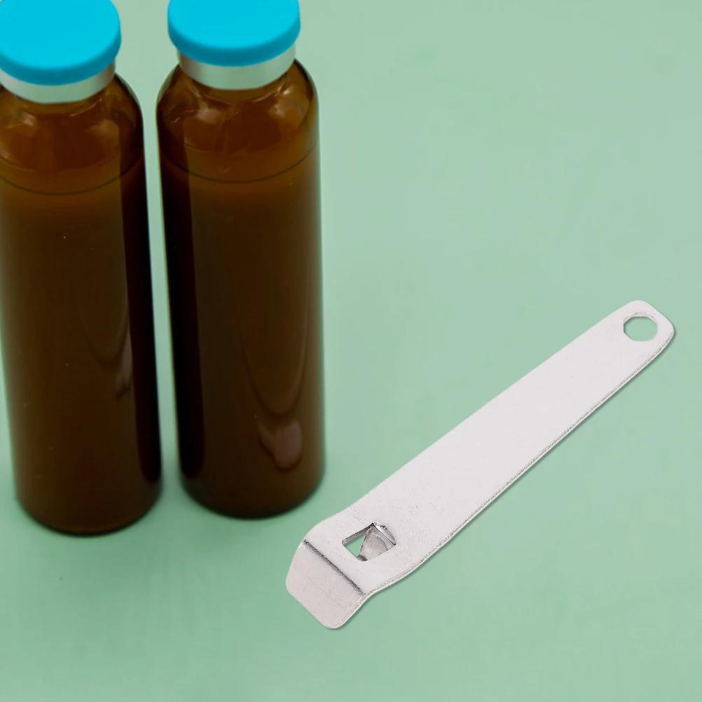 

6Pcs Stainless Steel Bottle Opener Mini Pocket Oral Liquid Vial Cap Tool Manual Medical Hospital Clinic Bottle Opener Simple