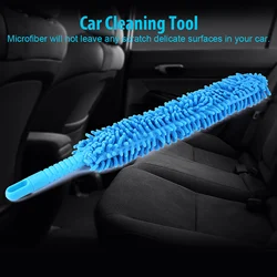 Car Wash Tool Wheel Cleaner Wheel Cleaning Brush Cleaning Brush Car Wash Brush Long Soft Flexible Microfiber Cleaning Brush