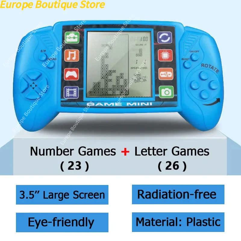 3.5 Inch Large Screen Pocket Handheld Game Players Classic Retro Game Machine Kids Children Electronic Toys Game Console
