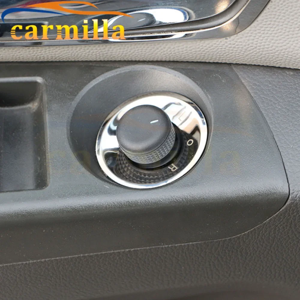 Stainless Steel Rearview Knob Decorative Circle Trim Sticker for Chevrolet Cruze Malibu AVEO for Opel Mokka ASTRA J Insignia