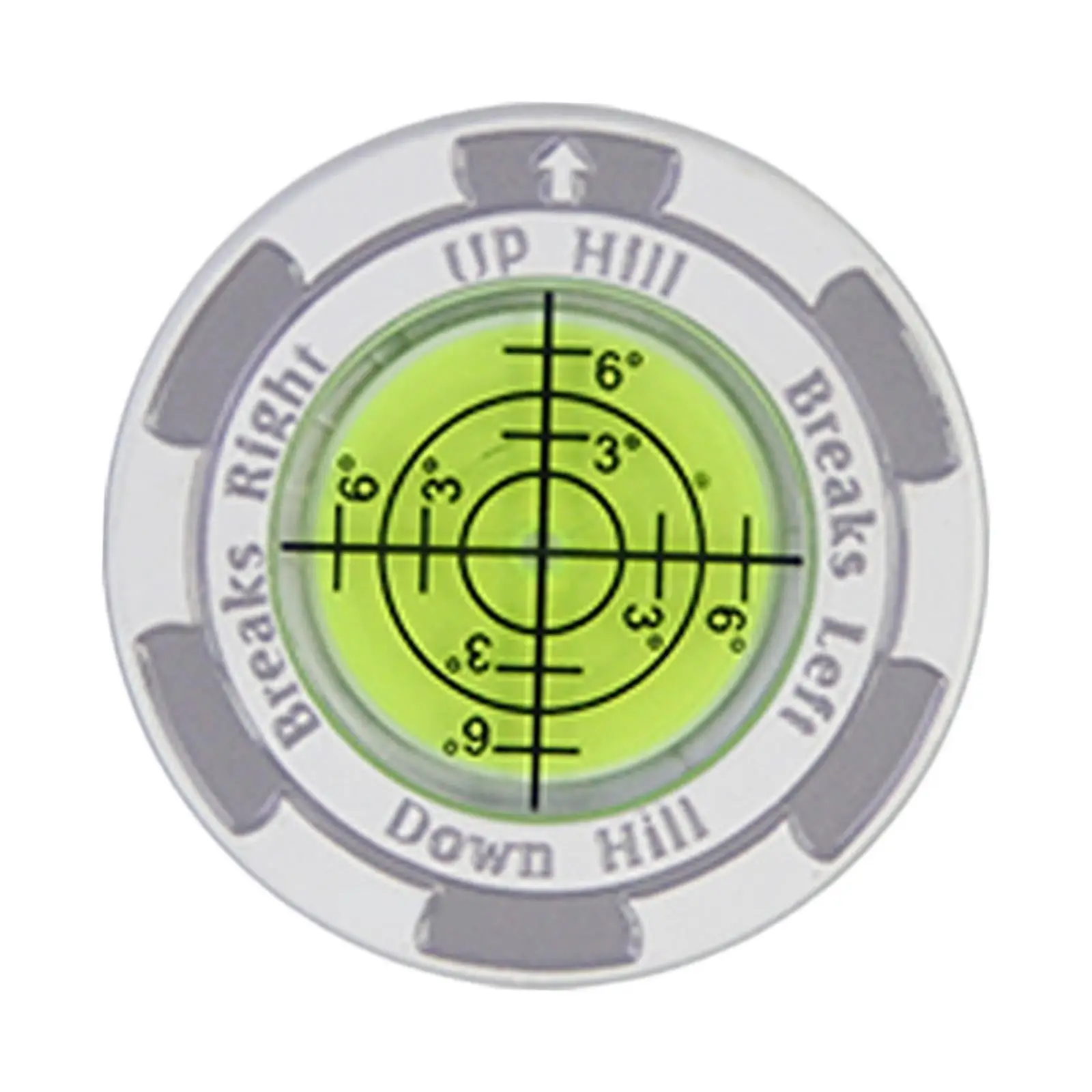 Golf Putting Green Reader Stylish Men Women Golf Training Aid High Precision White