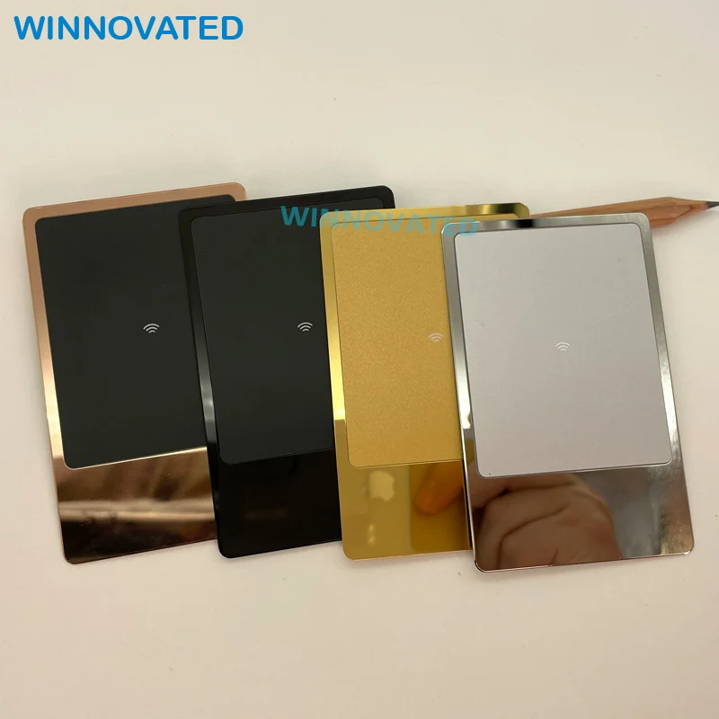 Customized product Custom NFC Card Metal Contactless Stainless Steel Blank RFID Gold Metal Business Card