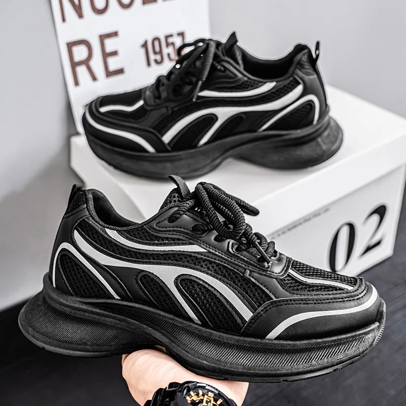 

Summer New Trend Retro Running Shoes, Men's Multi-color Comfortable and Breathable Casual Sports Shoes