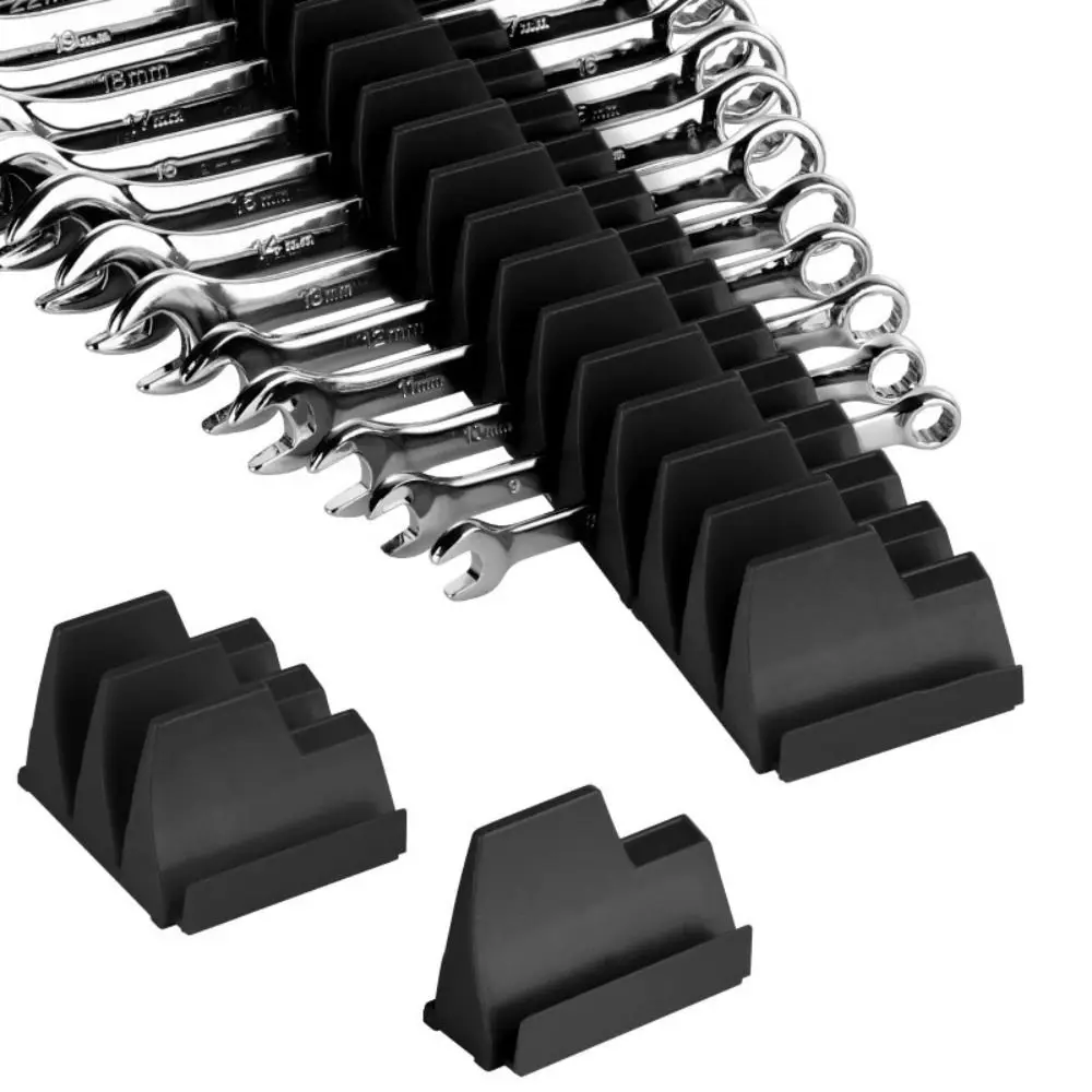Hardware Tool Wrench Storage Rack Wall Mount Multifunctional Wrench Spanner Sorter Holders Tray Good Compatibility