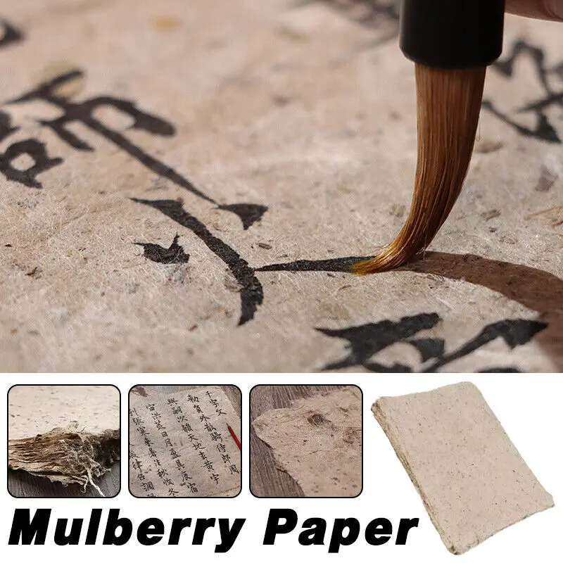 50 Sheets Mulberry Paper Sheets Journal Planner Collage Background Paper Craft Painting Papers for Scrapbooking Painting 30x40cm