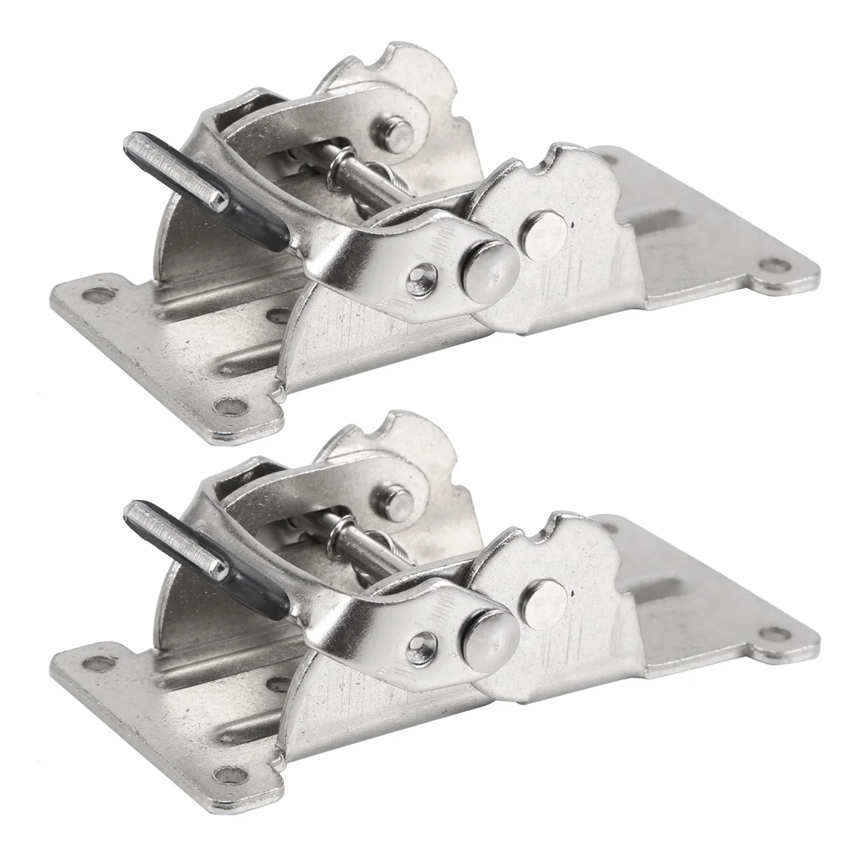 2PCS 0-90-180 Degree Self-Locking Folding Hinge Table Legs Silver Folding Coffee Table Furniture Hardware Cabinet