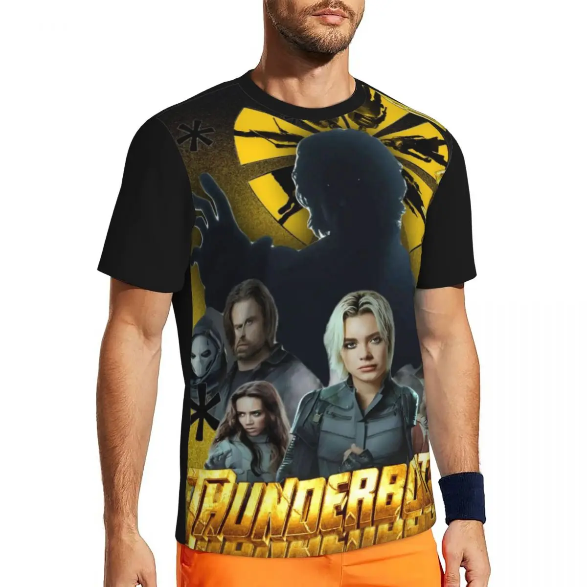 

Thunderbolts новая футболка с изображением Мстителей для спортзала, модные футболки, мужские эстетические футболки, пляжные футболки с короткими рукавами и графикой