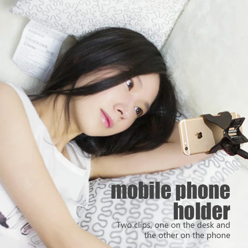 Universal Mobile Phone Holder Flexible Lazy Holder Adjustable Cell Phone Clip Home Bed Desktop Mount Bracket Smartphone Stand 5