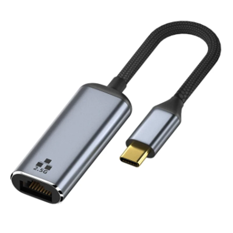 

Адаптер Ethernet 2,5 ГГц, адаптер Ethernet с USB C, сетевая карта 2,5 Gigabit Type C к Lan RJ45 для Ipad Pro, адаптер USB 3,0