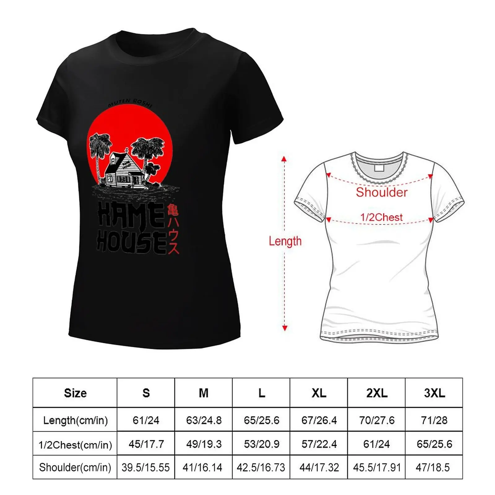 Kame House T-Shirt korean fashion summer tops hippie clothes aesthetic clothes T-shirt Women