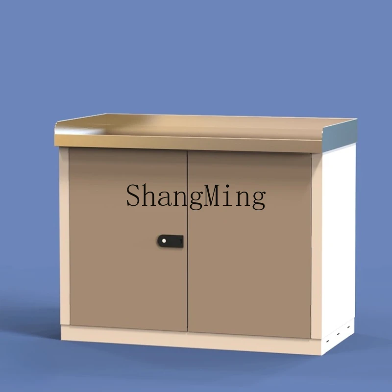 

FG outdoor locker stainless steel countertop operation countertop outdoor storage cabinet waterproof and moisture-proof movable