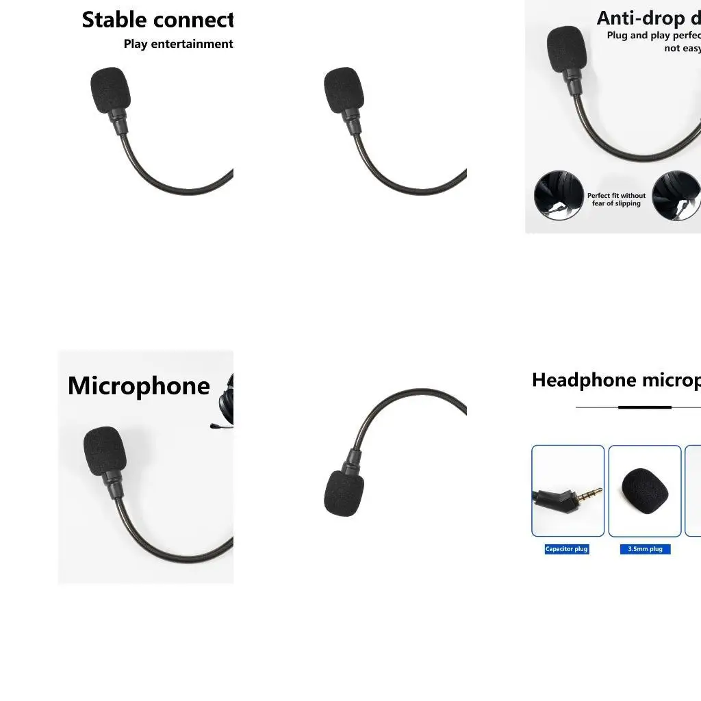 ไมโครโฟนทดแทน 652F สำหรับชุดหูฟัง THETA 7.1 Gamings, MICS ที่ถอดออกได้