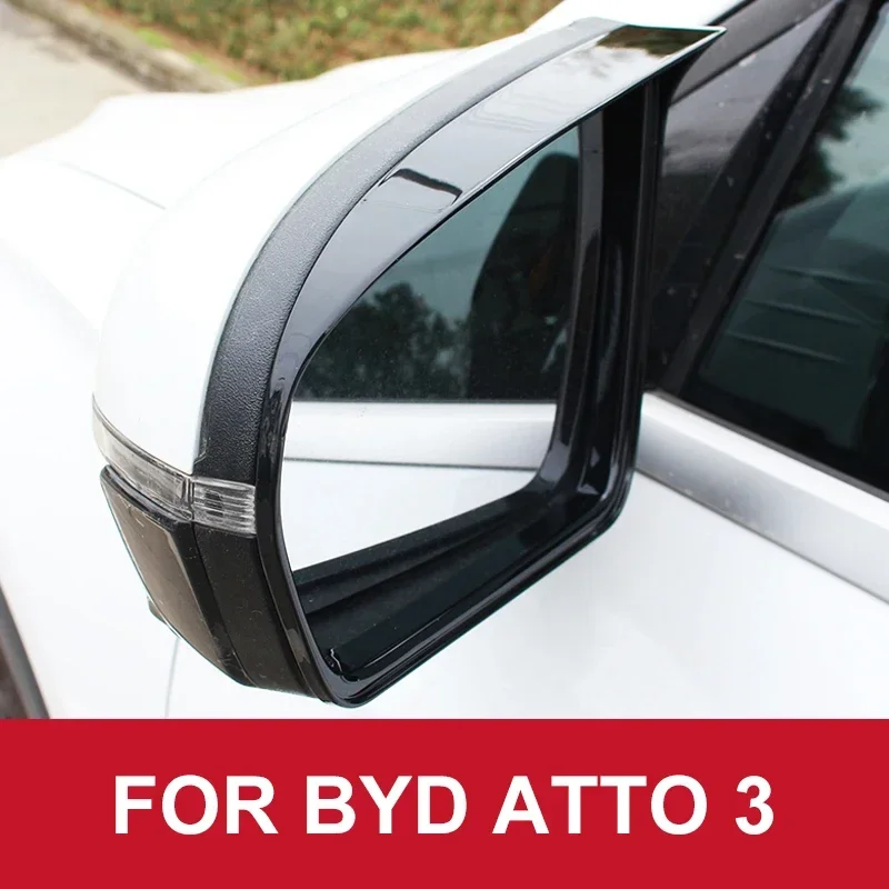 

For Byd Atto 3 2022 2023 Car Rearview Mirror Rain Eyebrow Frame Cover Trim Car Styling Accessories