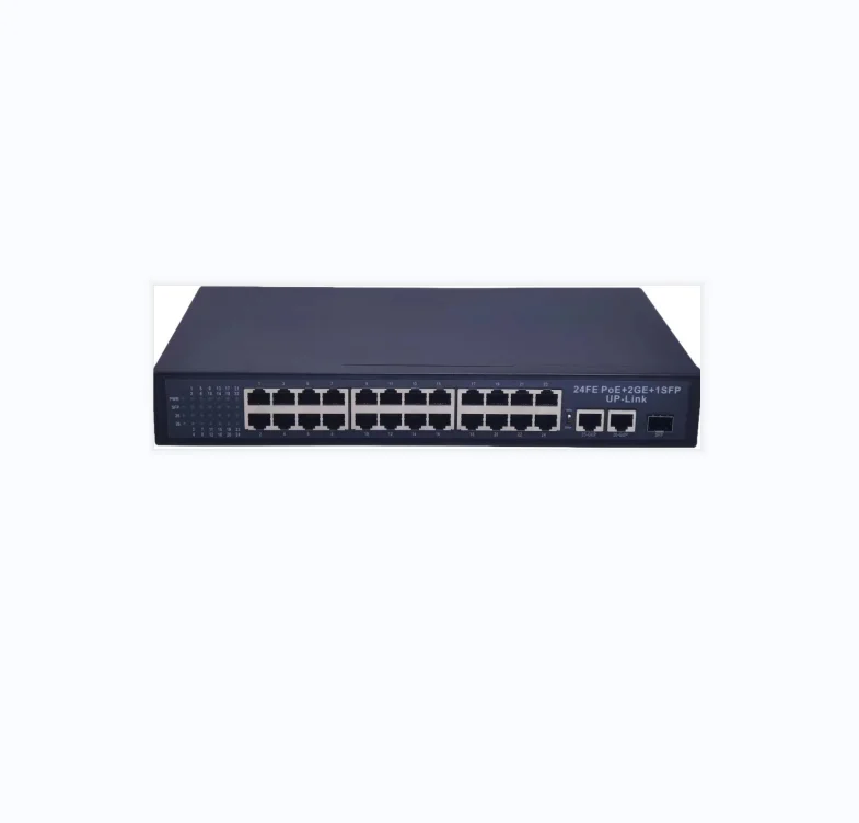 Durable Using Various 24-port 10/100Mbps + 2-port gigabit managed network switch Industry 24 ports POE switch